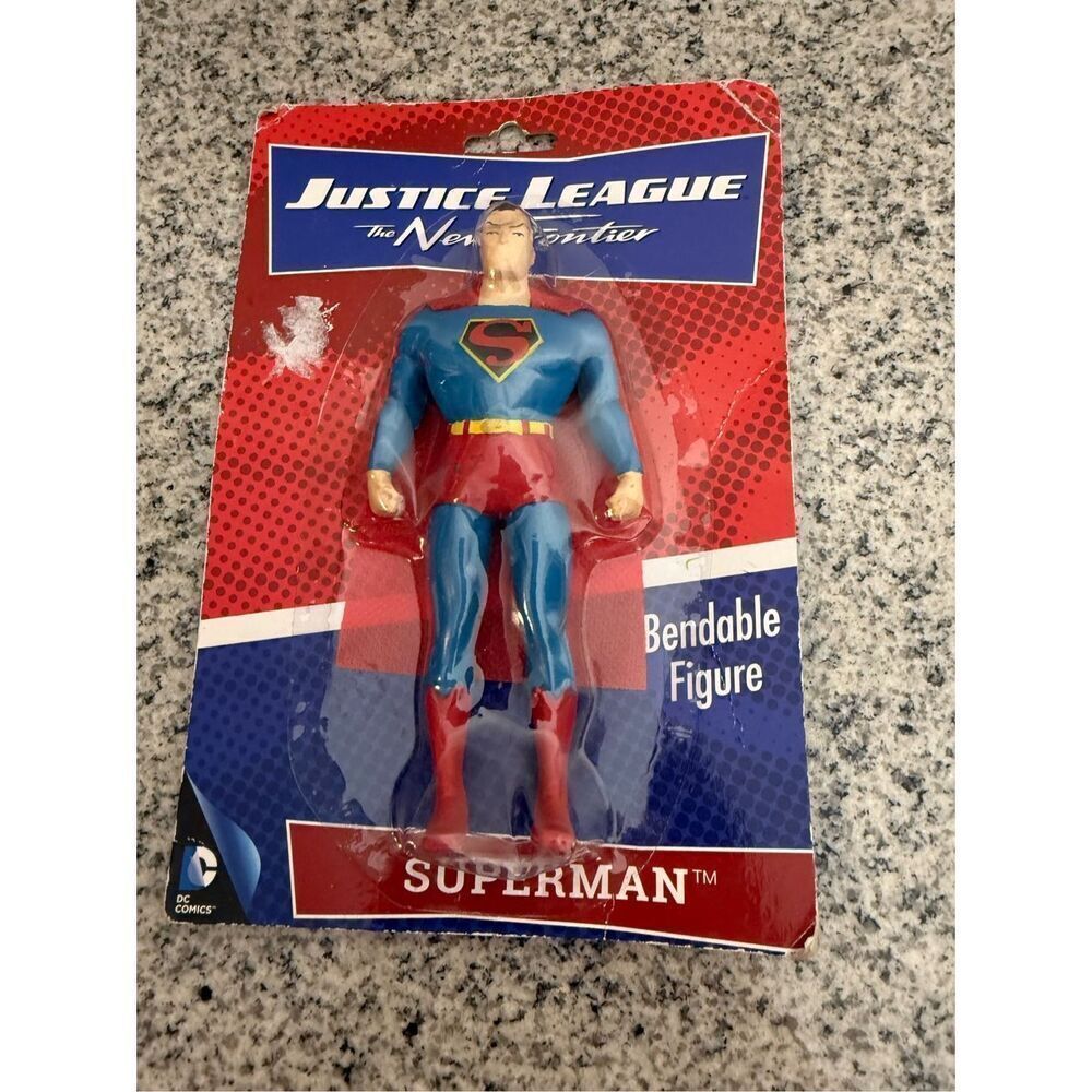 Justice League The New Frontier Superman Bendable Figure DC Comics Circa 2007-20